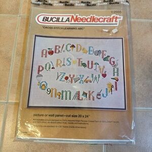 Bucilla Needlecraft Cross-Stitch Kit with Colorful Alphabet